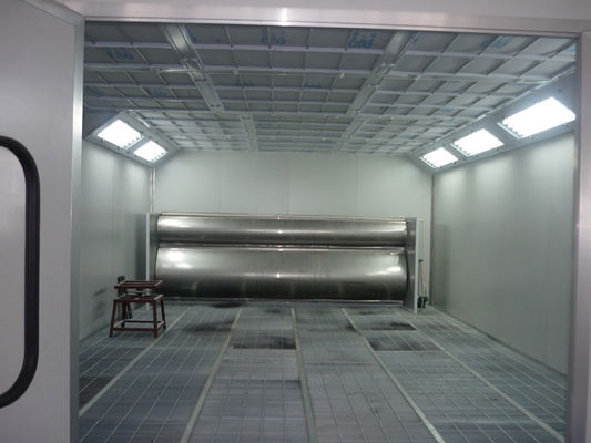 Open-Face Manual Powder Coating Booth with Pulse-Jet Cartridge Filter Recovery System