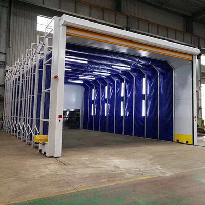 Telescopic Retractable Industrial Painting Room for Large Machinery & Heavy Steel Structures