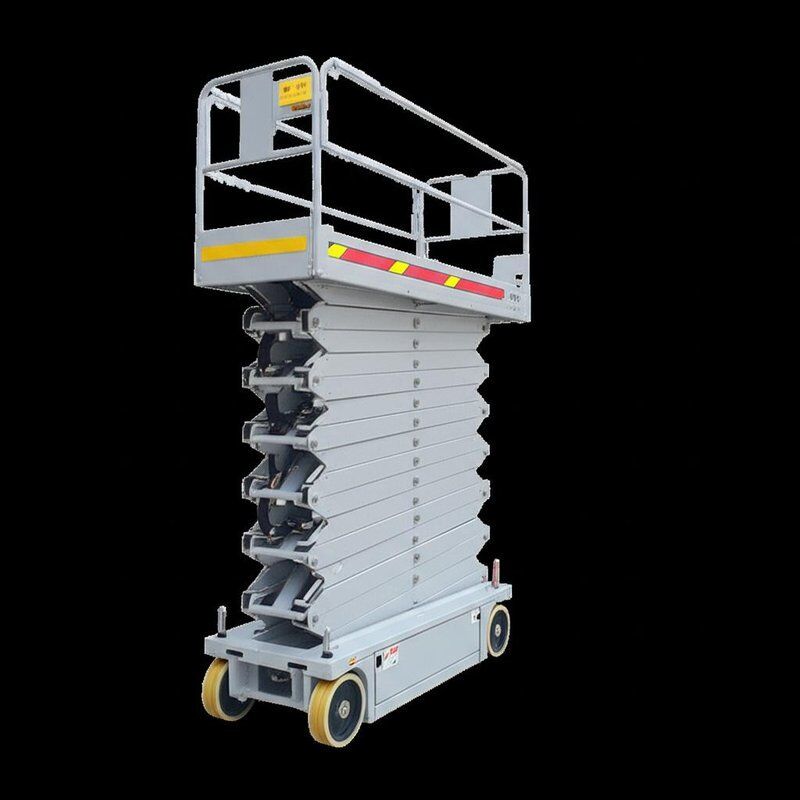 Joystick Control System Paint Booth Man Lift with Non-marking Tires and Non-slip Platform Providing Safe Work Access