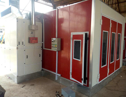 380V อุตสาหกรรมรถยนต์ Paint Booth โทรศัพท์มือถือรถยนต์ Paint Booth ด้วยไฟ LED